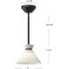 Alora Mood Halston Pendant Ceiling Light in Matte Black