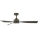 Coastal Elements Iver 56 inch Metallic Matte Bronze Fan, Dual Mount