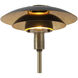 Rancho Mirage 22 inch 23.00 watt Matte Black and Weathered Brass Table Lamp Portable Light