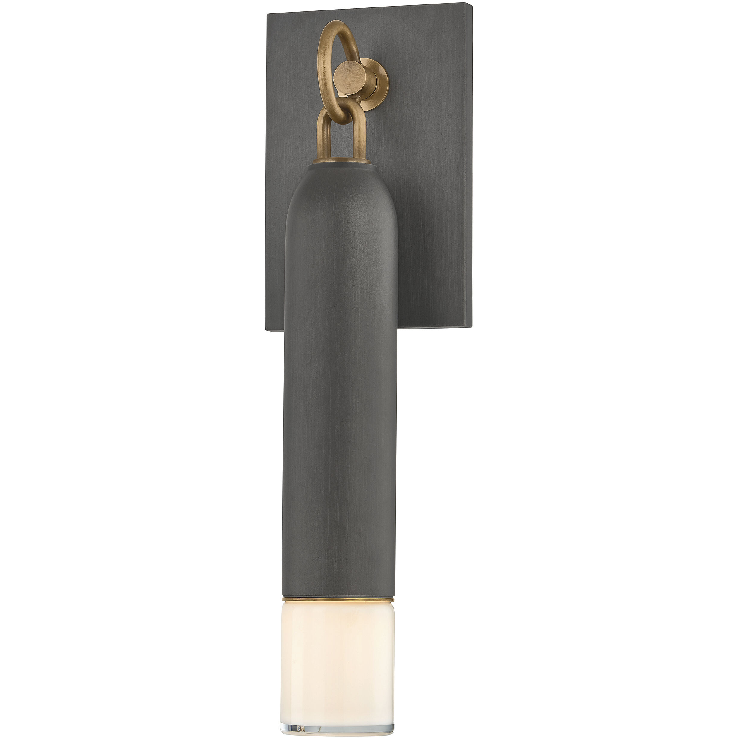 Osprey 1 Light 17.25 inch Patina Brass and Graphite Outdoor Wall Sconce