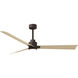 Atlas Alessandra - LK 56 inch Textured Bronze with Light Maple Tone Blades Ceiling Fan