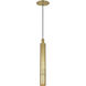 Mick De Giulio Sottile LED Natural Brass Pendant Ceiling Light, Integrated LED