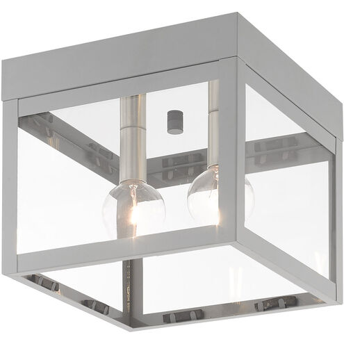 Nyack 2 Light 8 inch Nordic Gray Outdoor Ceiling Mount