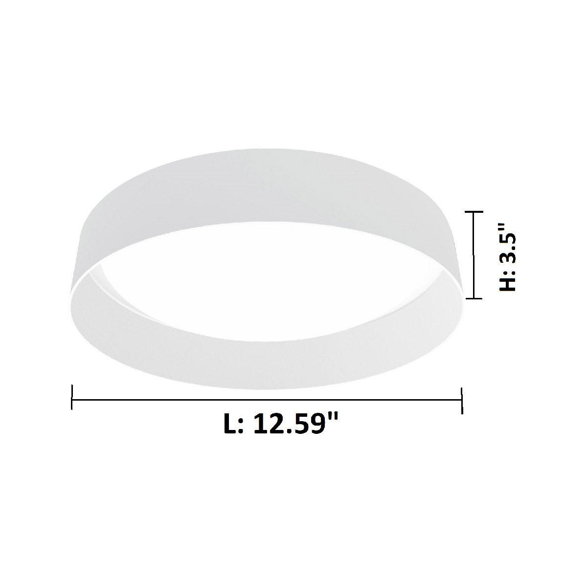 Palomaro LED 12.59 inch White Flush Mount Ceiling Light