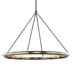 Chambers 12 Light 45 inch Aged Old Bronze Pendant Ceiling Light