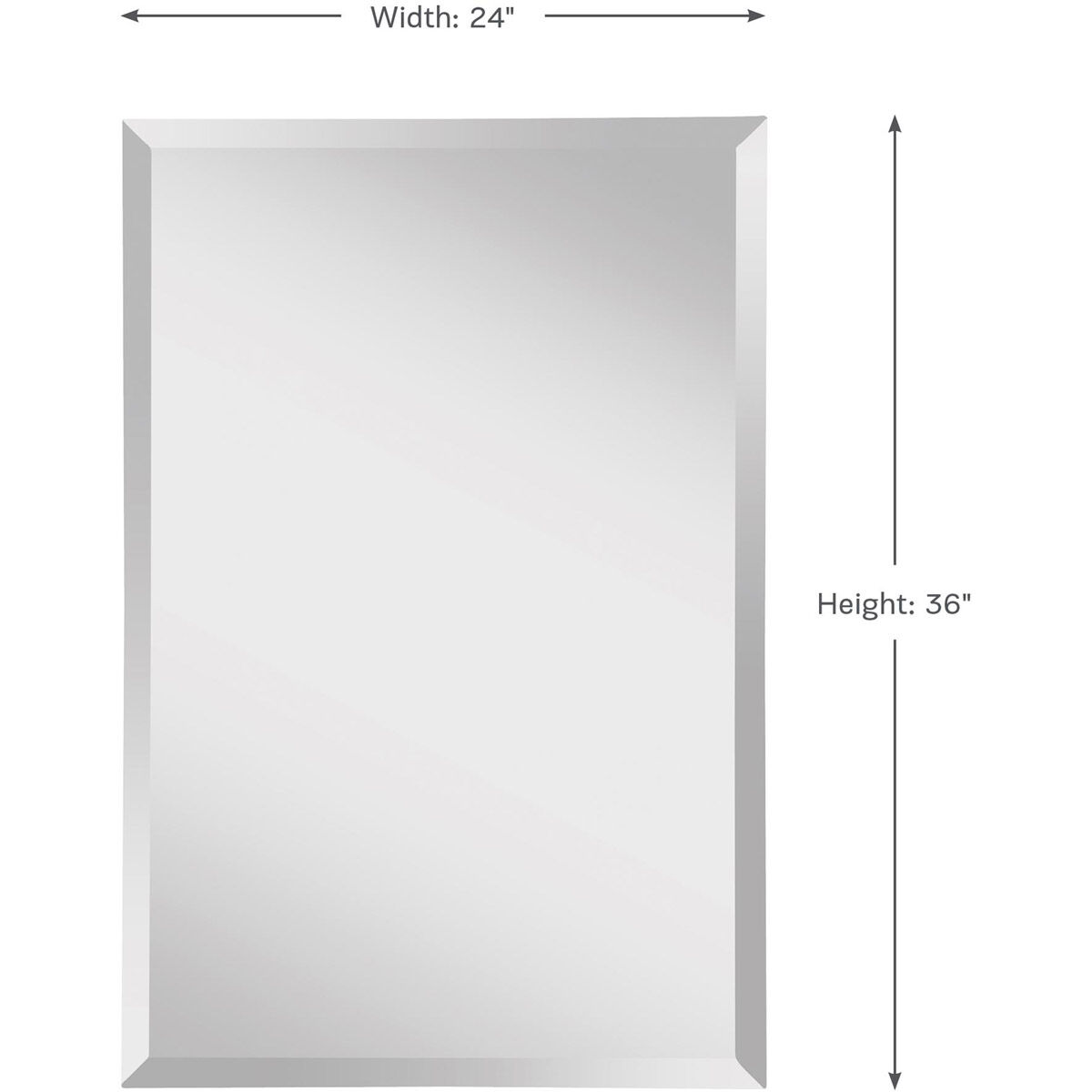 Infinity 36 X 24 inch Mirror Glass Mirror