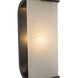 Abbott 1 Light 4.25 inch Urban Bronze Bath Vanity Light Wall Light in Urban Bronze and Alabaster