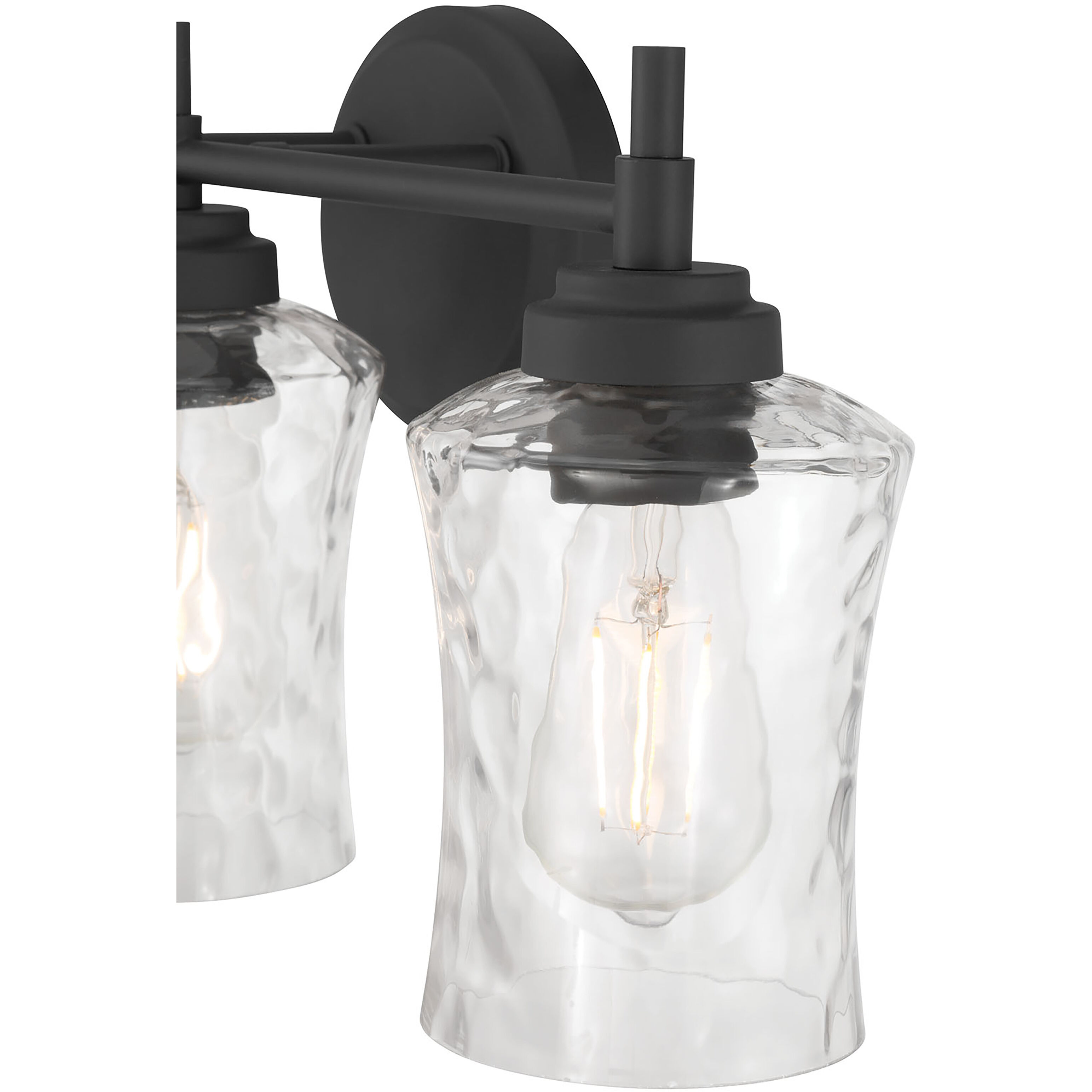 Clarvyn 3 Light 21 inch Matte Black Bathroom Vanity Light Wall Light