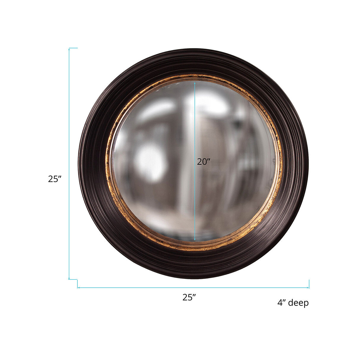 Rex 25 X 25 inch Mottled Gold Wall Mirror