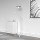 Contemporary 72 inch 27.00 watt Satin Chrome Task Floor Lamp Portable Light, Hinge