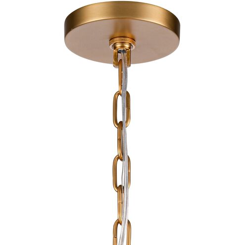 Icicles 4 Light 18 inch Natural Brass Pendant Ceiling Light, Converts to Semi Flush