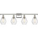 Ballston Cindyrella LED 36 inch Polished Nickel Bath Vanity Light Wall Light in Seedy Glass
