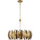 Manitou 6 Light 28 inch Ardor Gold Chandelier Ceiling Light