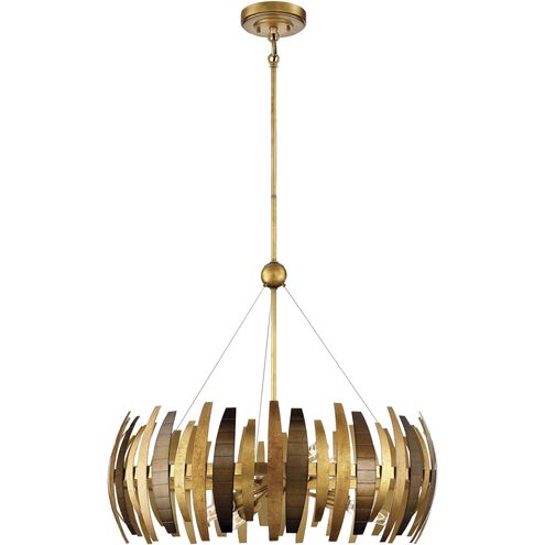 Manitou 6 Light 28 inch Ardor Gold Chandelier Ceiling Light