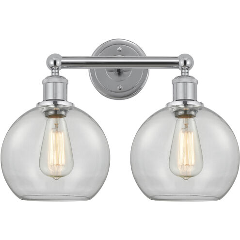 Athens 2 Light 17 inch Polished Chrome Bath Vanity Light Wall Light in Clear