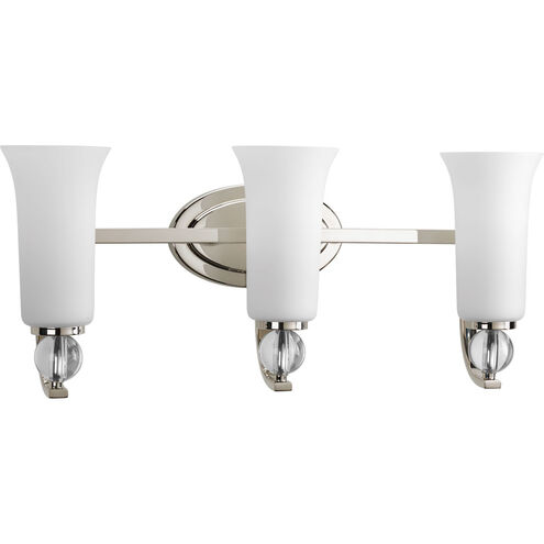 Elina 3 Light 23 inch Polished Nickel Bath Vanity Wall Light