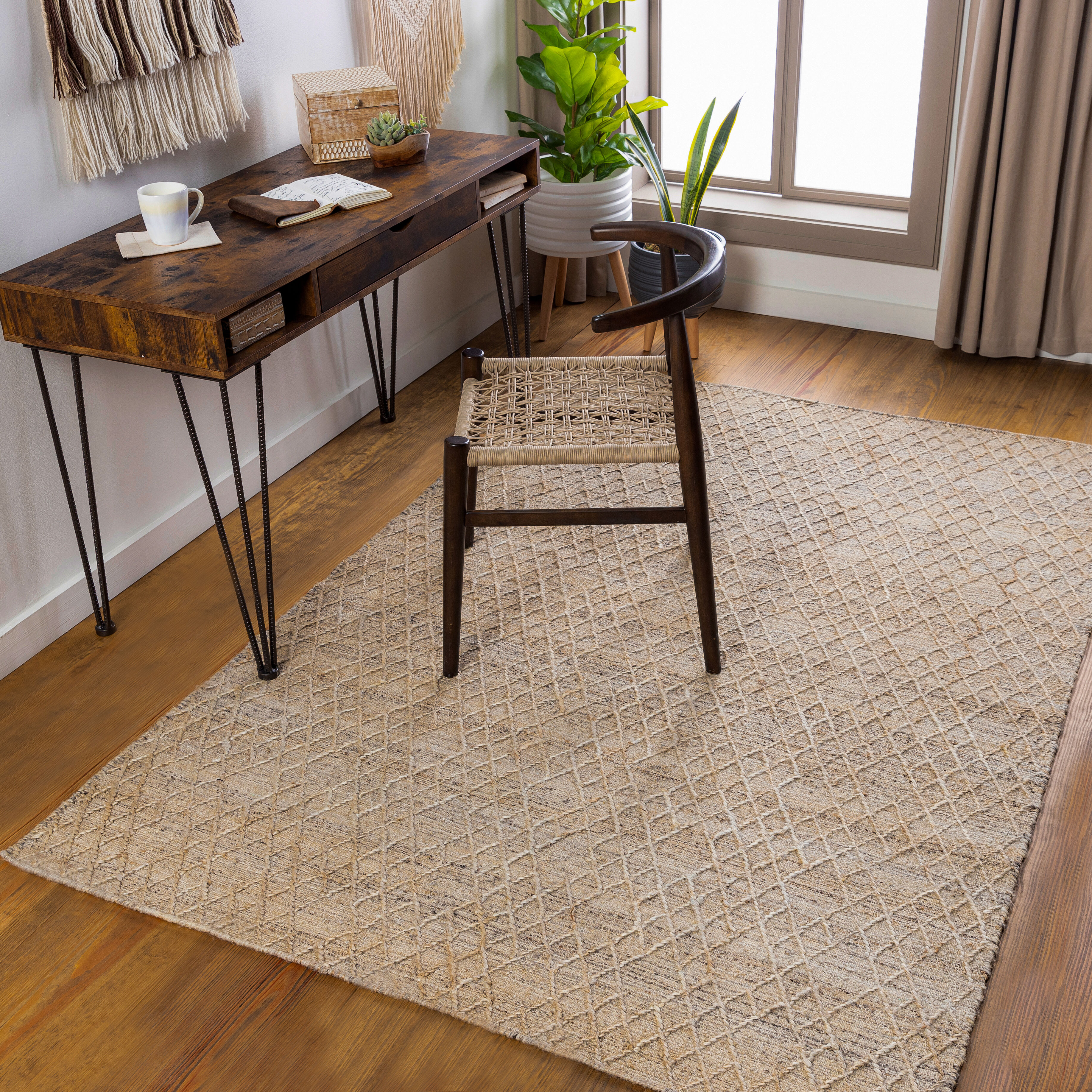 Watford 120 X 96 inch Charcoal Rug in 8 x 10, Rectangle