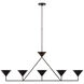 Paloma Contreras Orsay LED 60.25 inch Bronze Linear Chandelier Ceiling Light, XL