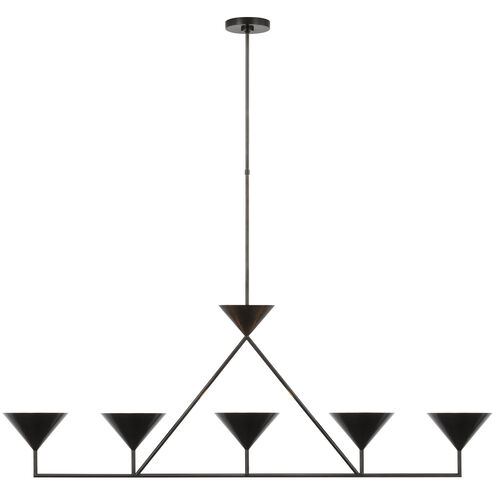 Paloma Contreras Orsay LED 60.25 inch Bronze Linear Chandelier Ceiling Light, XL