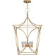kate spade new york Cavanagh Lantern Pendant Ceiling Light in Gild, Medium