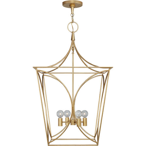 kate spade new york Cavanagh Lantern Pendant Ceiling Light in Gild, Medium
