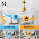 Atlas Nan 60 inch Brushed Brass with Matte White Blades Ceiling Fan