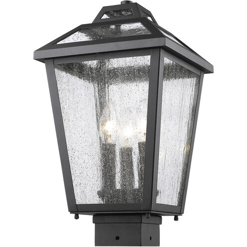 Bayland 3 Light 16 inch Black Outdoor Post Mount Fixture in 6.04