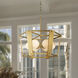 Shimmer 6 Light 30.75 inch Legacy Brass Pendant Ceiling Light