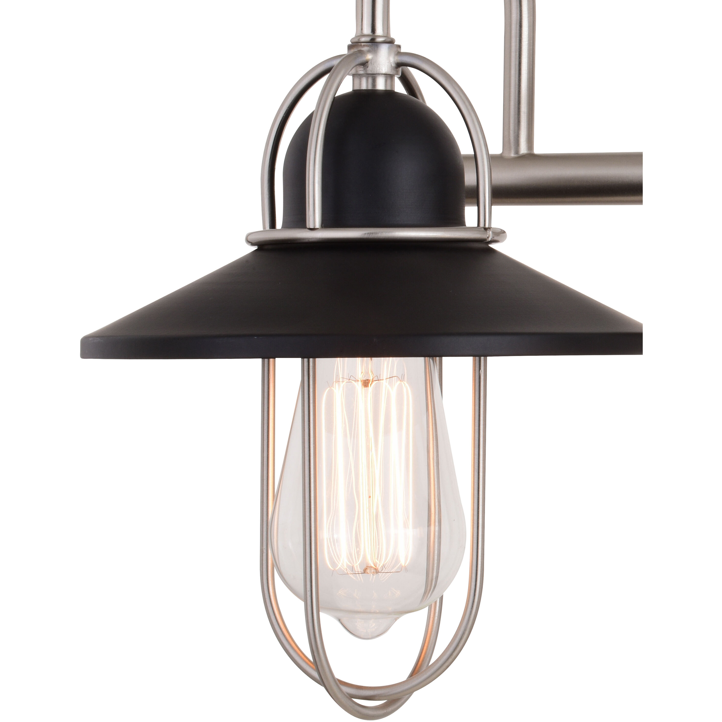 Galena LED 18 inch Matte Black and Satin Nickel Bathroom Light Wall Light in 2