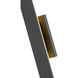 Stylet LED 3.75 inch Sand Black Outdoor Wall Light