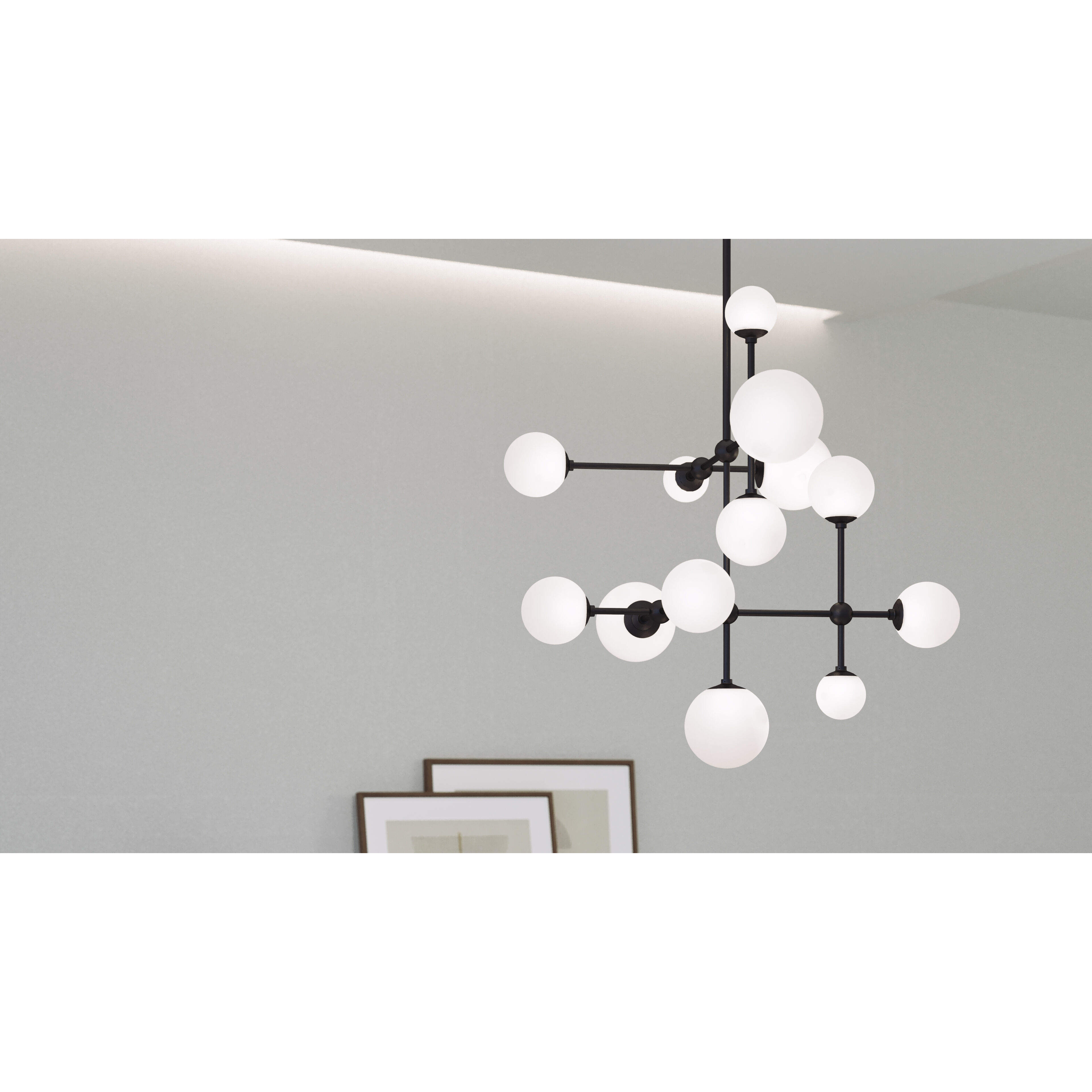 Sabon LED 29 inch Satin Black Pendant Ceiling Light