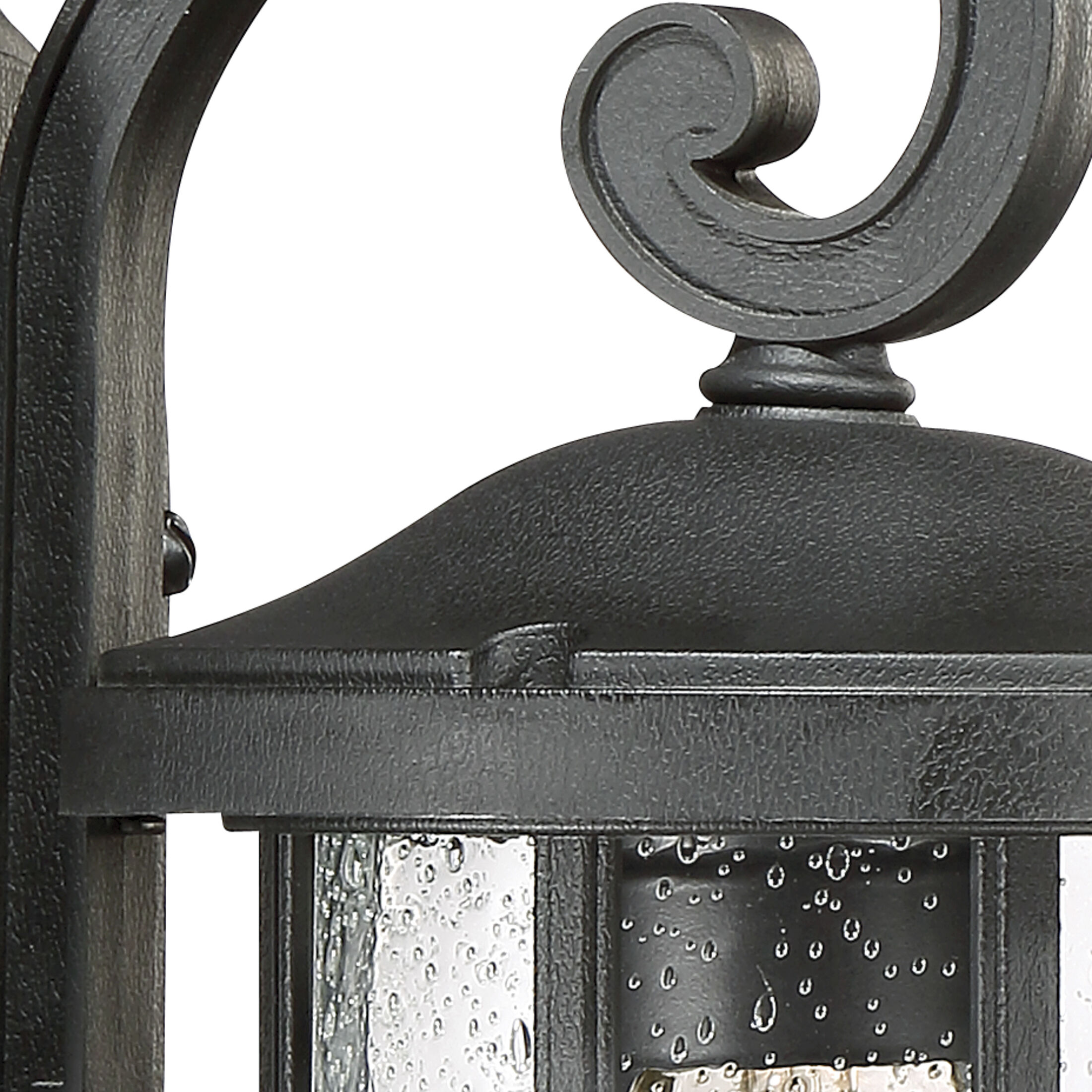 Crusade 1 Light 11 inch Earth Black Outdoor Wall Lantern