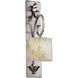 Alabaster Rocks 1 Light 9 inch Brushed Nickel ADA Wall Sconce Wall Light, Archway Family, Choices