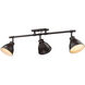 Duncan 3 Light 35 inch Rubbed Bronze Semi-flush Ceiling Light, Track Light