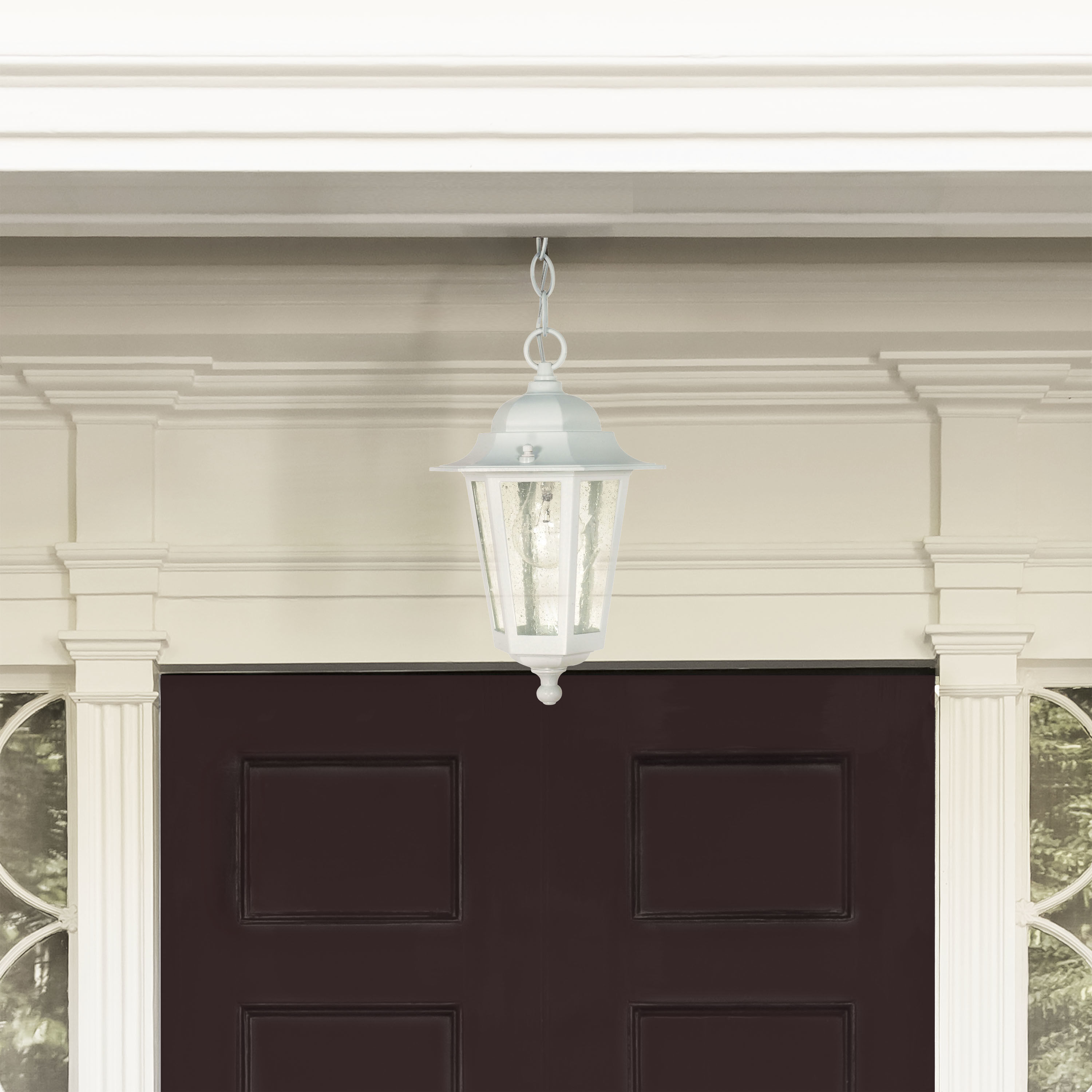 Cornerstone 1 Light 7 inch White Outdoor Hanging Lantern