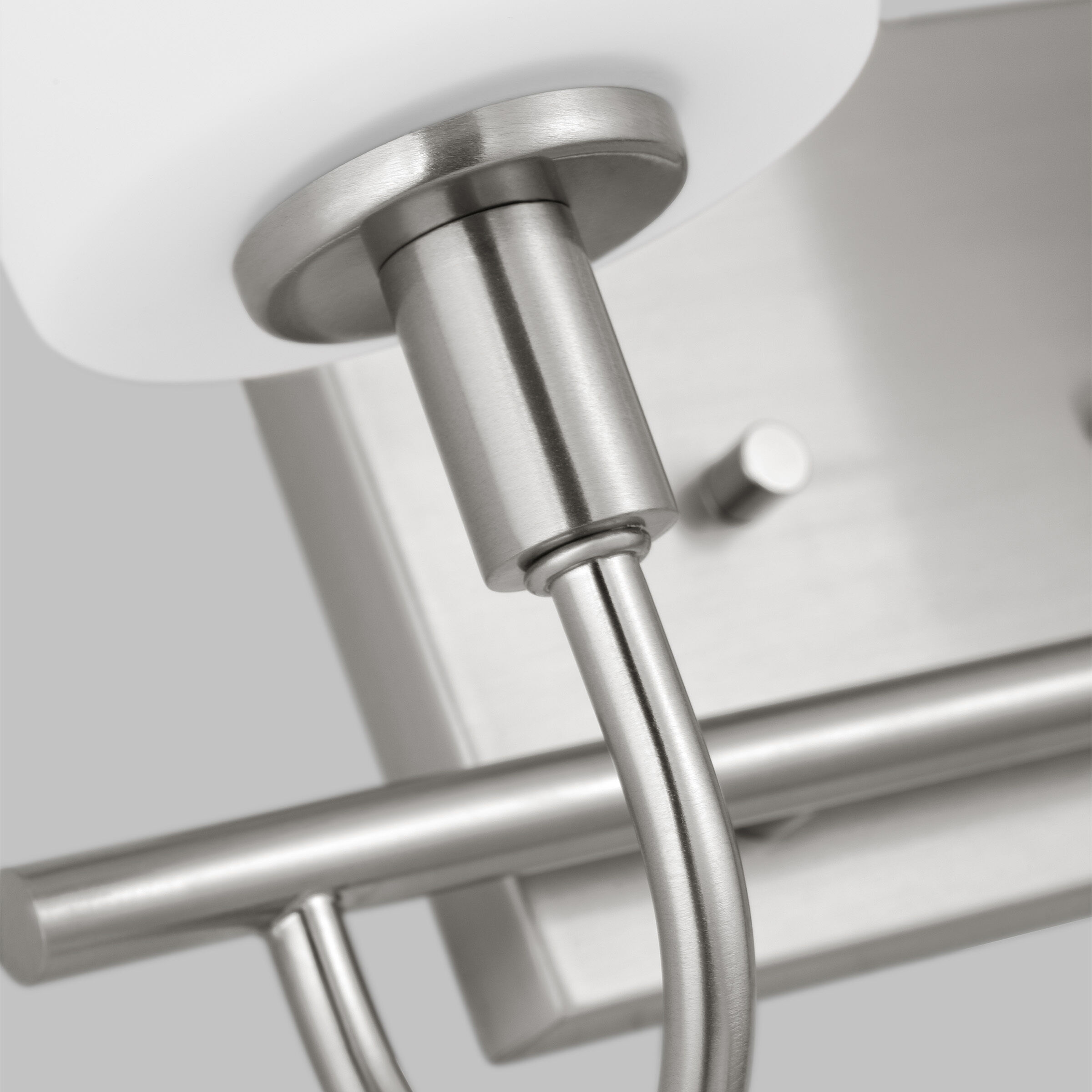 Oak Moore 2 Light 13.88 inch Brushed Nickel Bath Vanity Wall Light