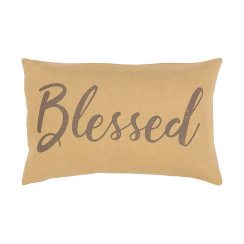 Blessings 20 X 13 inch Khaki/Dark Brown Pillow Kit, Lumbar