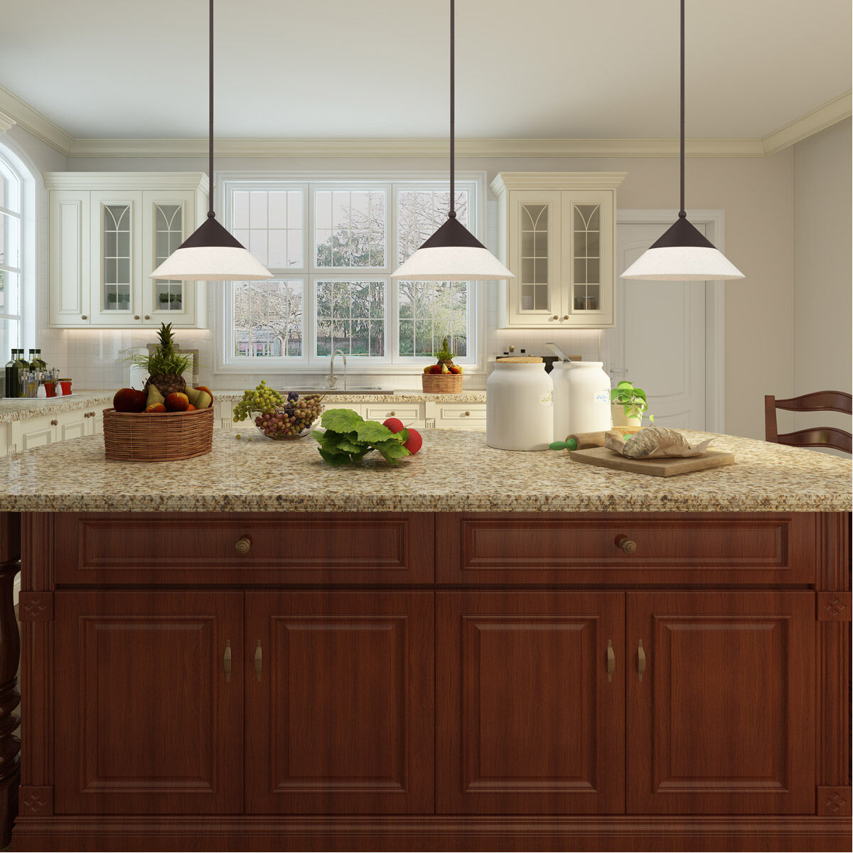 Stockholm 1 Light 15 inch Bronze Mini Pendant Ceiling Light