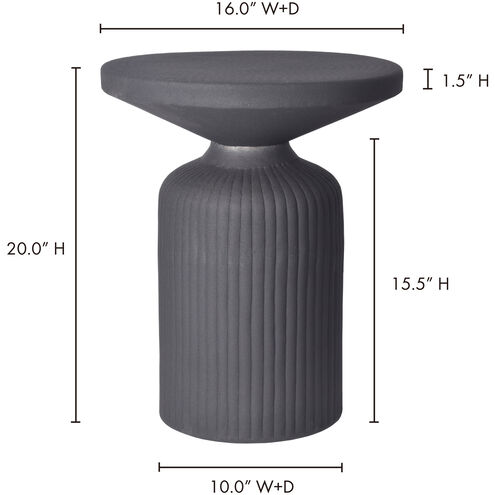 Yoli 20 X 16 inch Black Accent Table