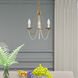 Alessia 3 Light 13 inch Antique Brass Mini Chandelier Ceiling Light
