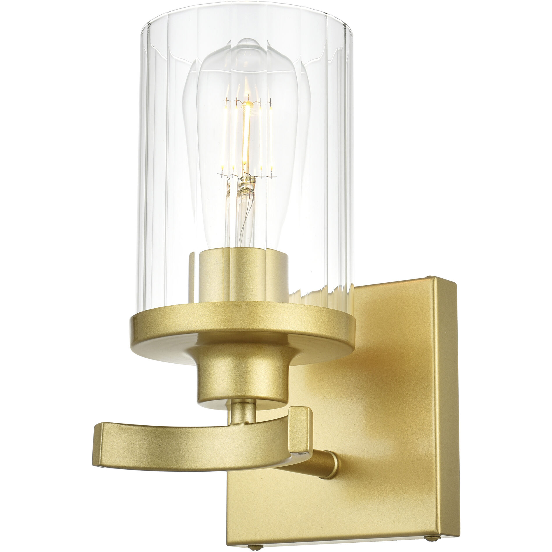 Saanvi 1 Light 5 inch Brass Bath Sconce Wall Light