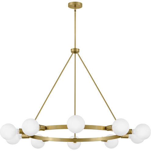 Orla LED 36 inch Lacquered Brass Chandelier Ceiling Light