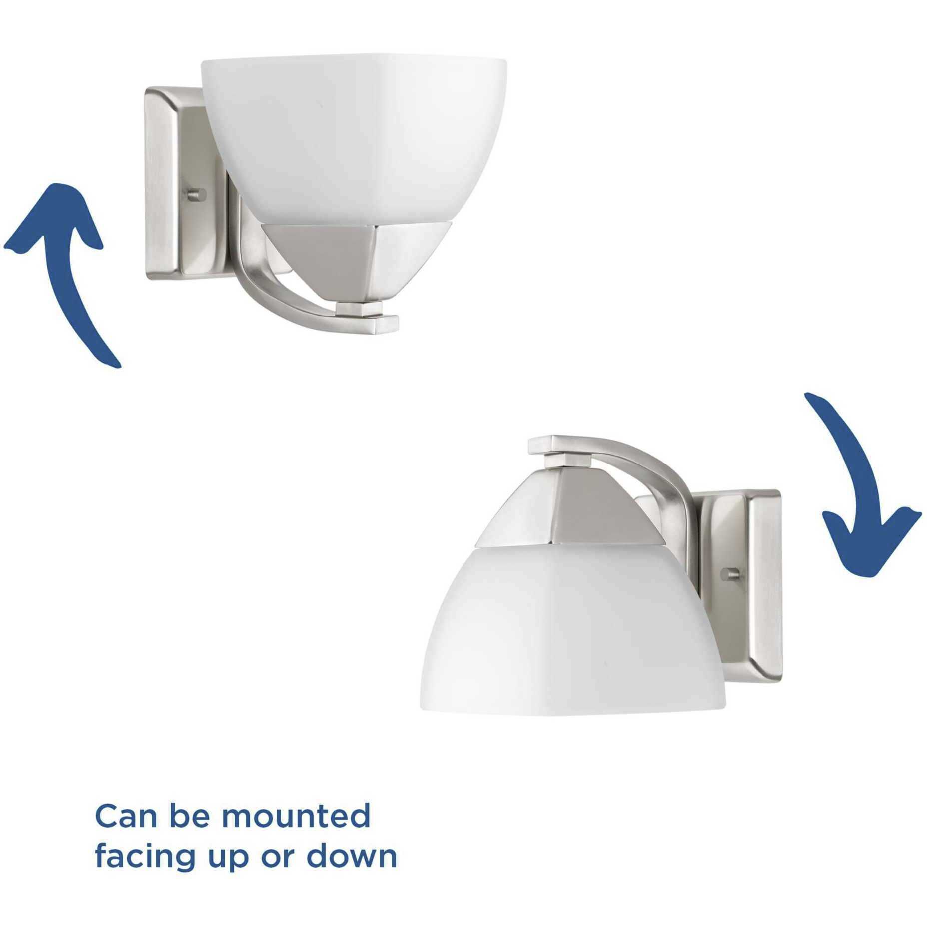 Appeal 1 Light 5.63 inch Brushed Nickel Bath Vanity Wall Light