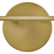 Haddie LED 14.5 inch Black Bath Light Wall Light