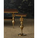 Maeve 20 X 9.5 inch Brushed Brass and Walnut Accent Table
