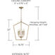 Holden 4 Light 17 inch Aged Brass Foyer Ceiling Light