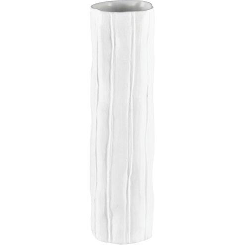 Clark 11.75 X 3.25 inch Vase in Matte White
