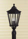 Cotswold Lane 3 Light 22.5 inch Black Outdoor Post Lantern, Small