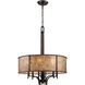 Barringer 6 Light 24 inch Aged Bronze Chandelier Ceiling Light