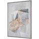 Bertram Gray with Ochre and Champagne Gold Framed Wall Art